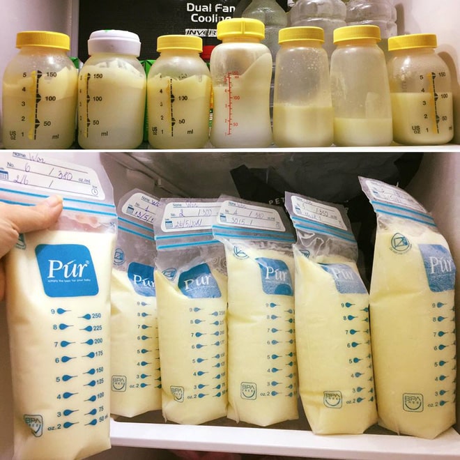 Bảo quản sữa trong ngăn mát tủ lạnh