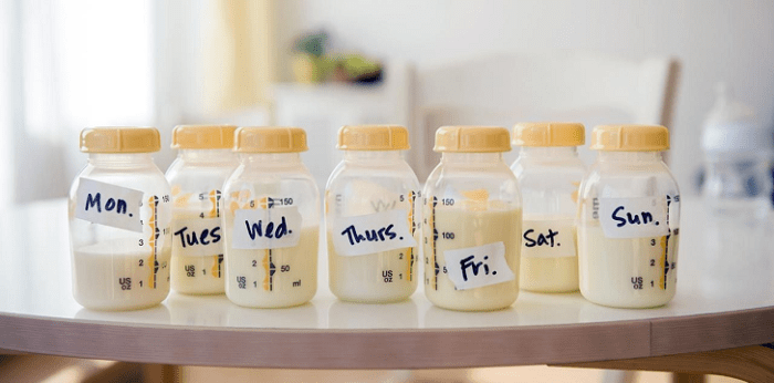 thời gian bảo quản sữa mẹ trong tủ lạnh