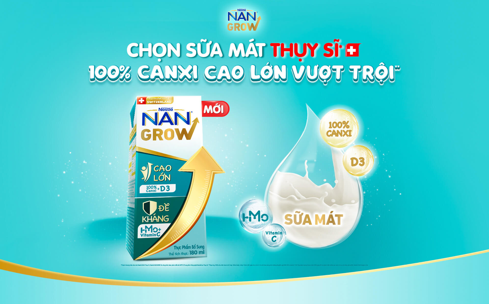 Sữa NAN Grow pha sẵn Thụy Sĩ